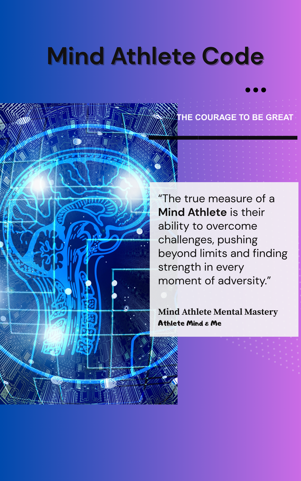 The Mind Athlete Code: Mindset Execution Program