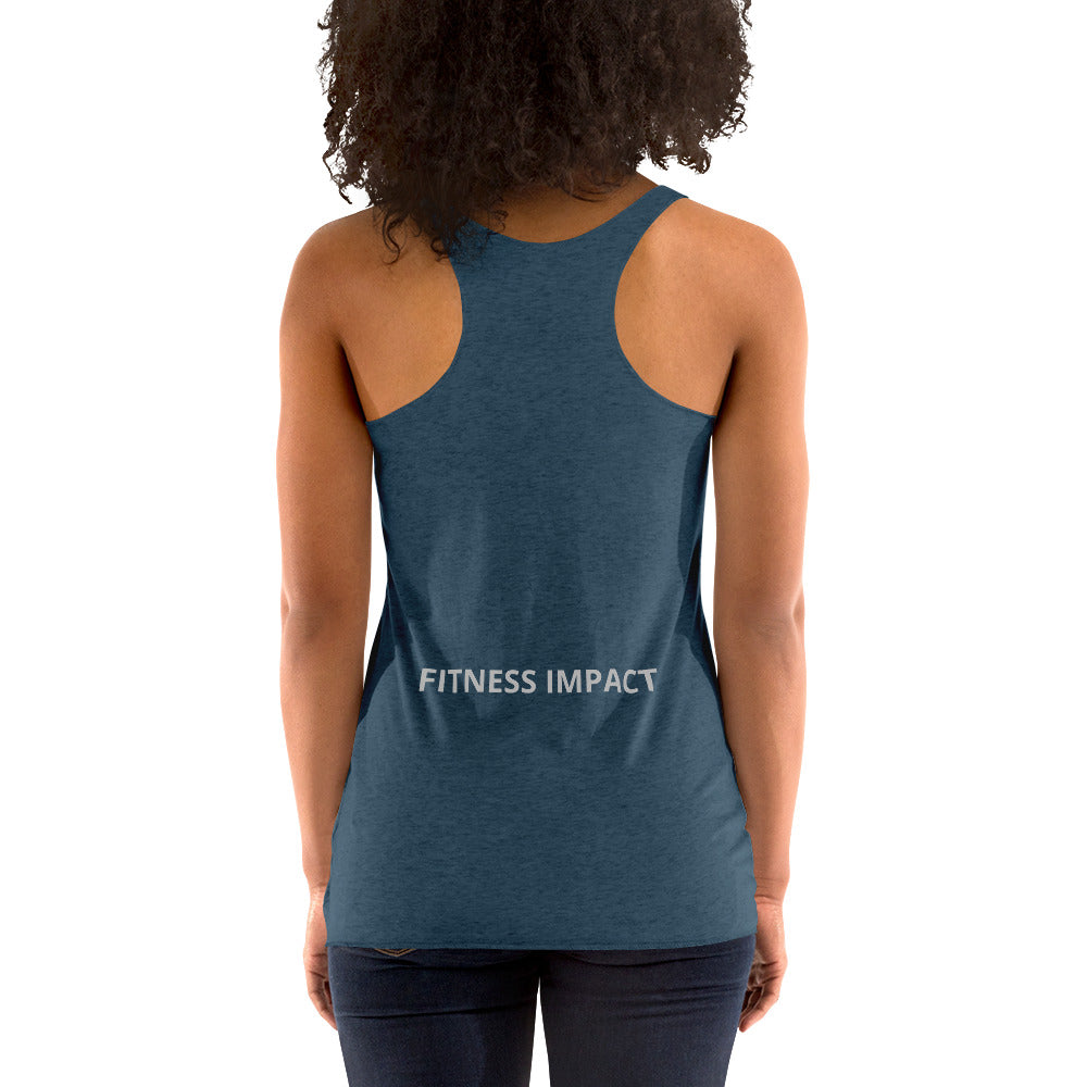 Women's Its Just Work Racerback Tank - Impact Performance Club